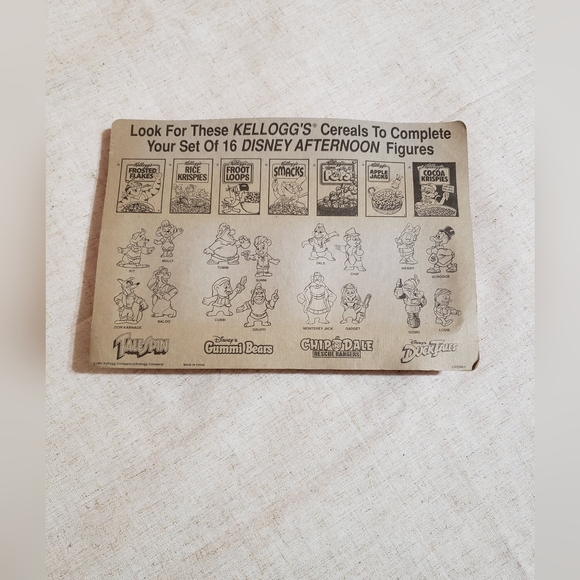 1991 The Disney Afternoon Kellogg's Cereal Figures Collection - Picture 3 of 3